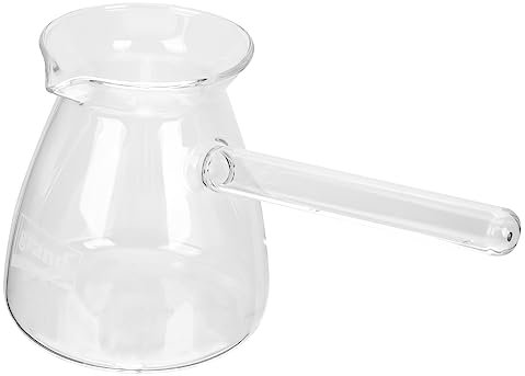 BEBEMOKO 1stück Glas-milchtopf Transparenter Teekessel Mit Seitlichem Griff Hitzebeständiger Dicker Borosilikatglas Für Teezubereitung Und Milchkochen Für Zuhause Büro Und Unterwegs