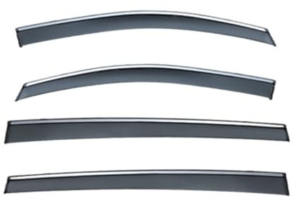 LXWUVIDD Windabweiser Autofenster für VW Touran MK2-5T 2016-2023, Autofenster Regenschutz Regenschutz Antibeschlag Langlebig Auto Zubehör
