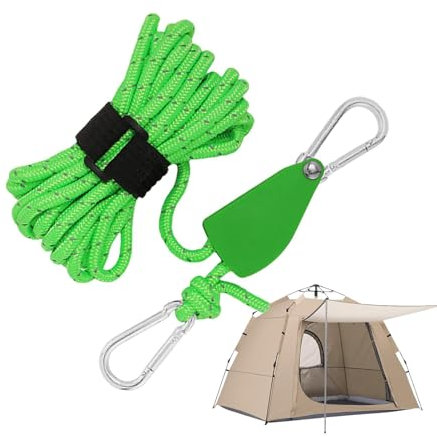 Bexdug Luminous Reflective Guyline | Heavy-Duty Climbing Rope,Portable Tent Tightening Tool, Parachute Cord for Climbing, Hiking, Backpacking