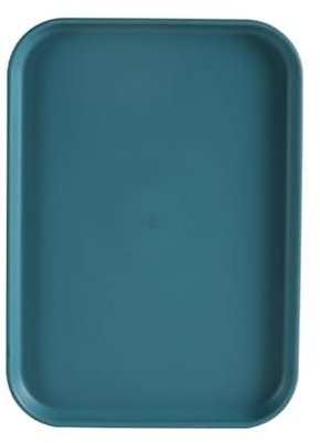 24CM X 17.3CM Dark Green Plastic Serving Tray Rectangular Decorative Storage Organizer Tray For Hotel,Home,Restaurant Organizer