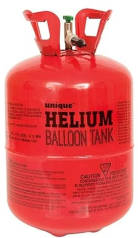 Disposable Helium gas for balloons for Birthday Party Fills upto 30 x 9inch Latex Balloons