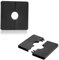 JEYORZY 2 Piezas Embellecedor Grifo Ducha, PVC Cuadrado Cubierta Grifo, Autoadhesivo Cubiertas De Pared De Tubería, Cubiertas Decorativas, para Tubería De 22 MM De Diámetro (Negro)