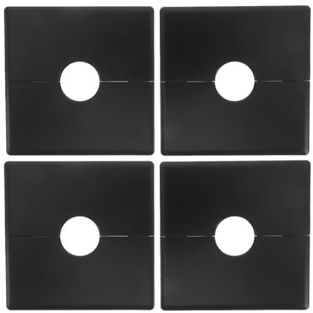 CIYODO 4Pièces Plaque Murale Détachable avec Câble Adhésif Protection Étanche pour Interrupteurs et Prises Organisée pour Bureau et Maison