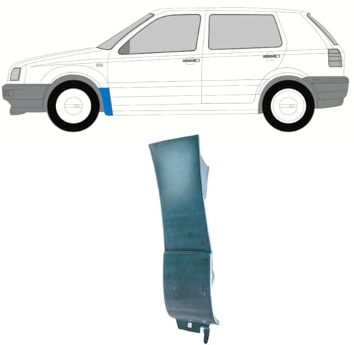 Reparaturblech Kotflügel vorne für Volkswagen Golf 3 1991-1998 / Links