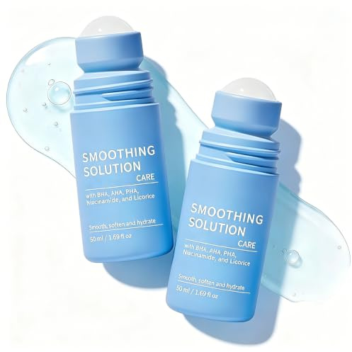 2PCS Smoothing Solution Ingrown Hair Roller, Pflege nach Haarentfernung, Roll On Soothes Razor Bumps, Serum gegen eingewachsene Haare, Beruhigende Pflege für Intimbereich, Achseln & Empfindliche Haut