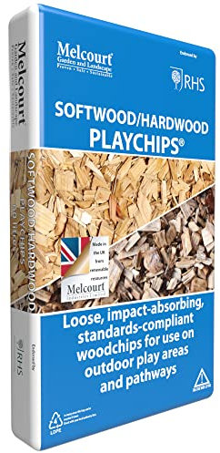 Melcourt 5-40mm Play chips Softwood Bark 60lt