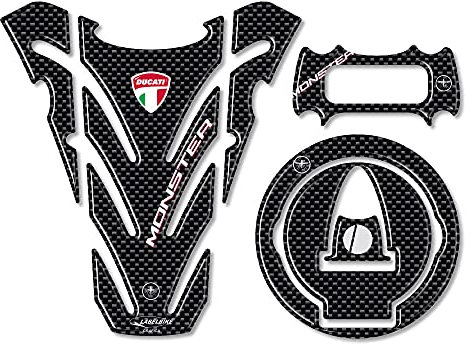 labelbike - Esclusivo Kit Adesivi in Resina 3D Moto compatibile con DUCATI MONSTER 696 796 1096