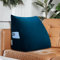 VERCART Rückenkissen Bett Gepolstert Kopfteil Lesekissen, Rückenlehne Wandkissen Keilkissen Große Sofakissen Couch Kissen XXL Rücken Anlehnkissen Abnehmbarem Bezug Samt Blau 45cm…
