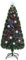 COSTWAY Albero di Natale 90/120/150/180 cm, con Luci LED, Rami Densi, Stelle Luminosi e Fibre Ottiche, Albero di Natale Realistico per Casa, Ufficio e Negozio, Verde (180 cm)