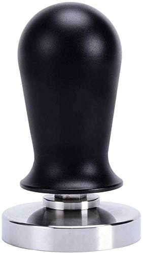 Witeygai 53mm Coffee Distributor, Coffee Tamper, Calibrated Espresso Tamper, Stainless Steel, Black Ergonomics Handle (53mm)