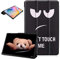 LCHDA Cover per Samsung Galaxy Tab A 8,0 Pollici 2019 SM-T290 / T295, Ultra Sottile Tri-fold Stand Custodia in Pelle PU Magnetico Cover Protettiva con Auto Svegliati/Sonno - Don't Touch Me