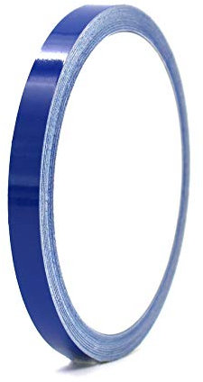 10 Meter (0,79€/Meter) Zierstreifen Auto Motorrad Boot Modellbau Farbauswahl - Finest Folia Dekorstreifen Seitenstreifen Klebestreifen (Königsblau, 8mm Breite)