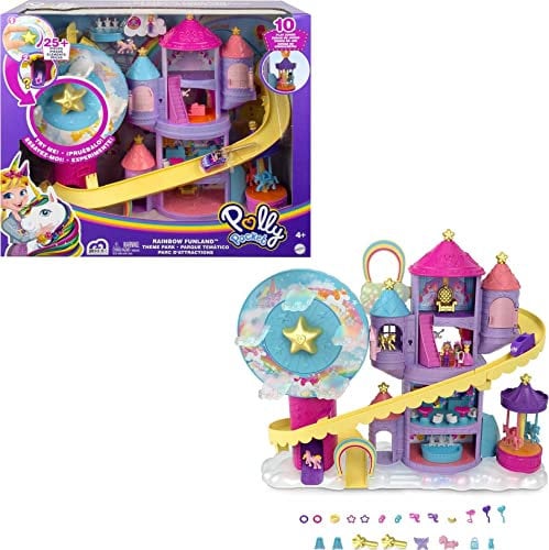 Polly Pocket Pollyville Regenbogen-Einhornspaß Freizeitpark
