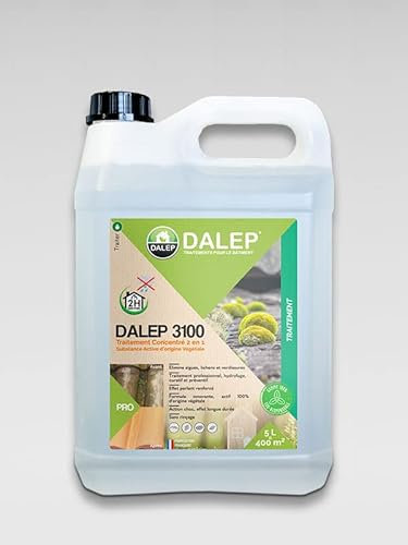 Fongicide DALEP 3100 Traitement Antimousse Concentré 2 en 1 - Poche Souple 5 Litres (=400m2)