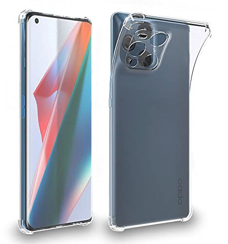 ebestStar - Coque pour Oppo Find X3 Pro, Etui Protection Silicone Transparent Antichoc, Coins Renforcés, Transparent