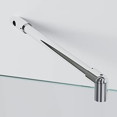 Stabilisationsstange Dusche chrom I 45 Grad Duschwand Halterung Glaswand I Duschwand Stabilisator Stange I Stabilisierungsstange Duschkabine I Haltestange (120cm)