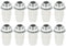 PATIKIL Lighting Cord Grips Connector, Carbon Steel Light Cable Glands with Threaded Pipe, 10Pcs for Wiring Hanging Light Ceiling Pendant Lamp, White