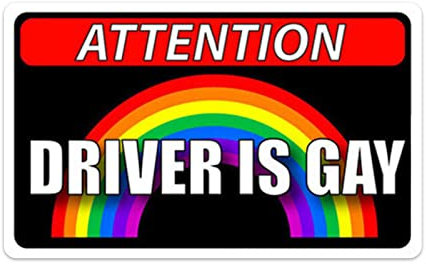 Moonyan Auto Reflektierender Gay Aufkleber | Lustiges Auto reflektierender Aufkleber,Sonnenschutz Wasserdicht Auto Rainbow Pride Prank Aufkleber für Auto, LKW, Boote, Laptops Dekoration