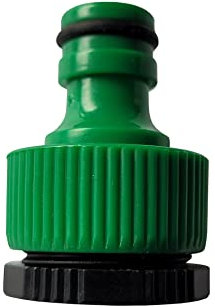 1/2 - 3/4 Gartenschlauch Schlauchverbinder Schlauchstück Schlauchkupplung Spritze Y-Verbindung Hahnstück mit oder ohne Wasserstop Kunststoff Grün (Hahnstück 1/2 Zoll)