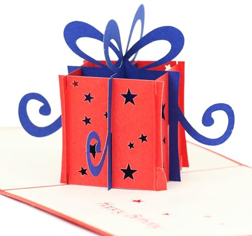 HAPPY GIFTERS Pop Up Geburtstagskarte - Geburtstags Geschenke 3D Pop Up Überraschung Handgemachte Geschenkkarten für Frauen, Männer und Kinder - Unisex Pop-up Geburtstagsgeschenk inklusive Umschlag