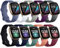 Charlam 10 Pezzi Cinturino compatibili con Fitbit Versa 4/ Versa 3 Cinturino/Fitbit Sense/Sense 2 Cinturini, Morbido Cinturino per Orologio Sportivo di Ricambio per Donne Uomini, Grande, Scuro