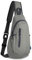 TITECOUGO Small Sling Canvas Bag Lightweight Crossbody Bag for Women Rucksack for Men Running Backpack Travel Chest Pack Shoulder Daypack for Hiking Outdoor Gym Work Sports Gray