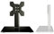 Soporte de pared para TV Soporte de soporte para TV, Soporte de TV de mesa de altura ajustable con vidrio templado, Base de TV de mesa para televisores/monitores LED de 19-32 pulgadas, Max Vesa