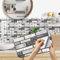 12 Sheets Tile Stickers for Bathroom, BYLife Self Adhesive Wall Tiles Waterproof Stick on Tile 15x30cm Transfers Stickers Subway Tiles for Kitchen Home Decor DIY