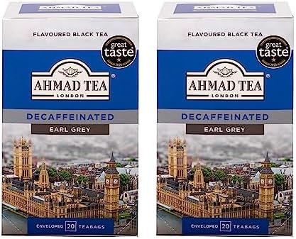 AHMAD descafeinado Earl Gray 20P (Paquete de 2)