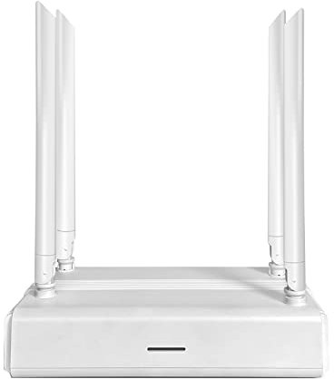 Carriere Router WiFi 1200M Router Wireless WiFi 5 2.4G+5.8G Dual Band IEEE802.3Az con 4 Antenne Supporto modalità Nat (Spina UE)