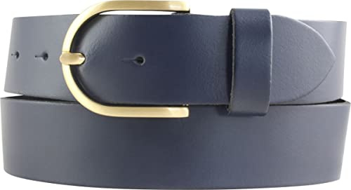 BELTINGER Damen-Gürtel aus 100% echtem Leder 4 cm | Jeans-Gürtel für Damen 40mm | Spaltleder-Gürtel in 4cm mit goldenerSchließe