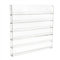 panfudongk Acrylic Nail Polish Display Stand Wall Mounted Transparent Organizer 6 Layers 96 Bottles