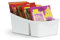 Pro Home Küchen Organizer mit 3 Fächern - Aufbewahrungsbox für Tütensuppen, Gewürzmischungen uvm. Ordnungssystem für Lebensmittel Kunststoff
