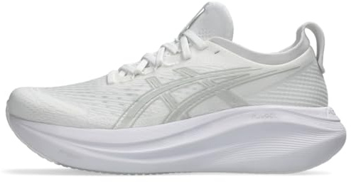 ASICS Herren Gel-Nimbus 27 Laufschuhe, Weiß/Gletschergrau, 15