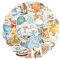 FloralGrace 50 Stück Aufkleber Weihnachten, wasserdichte Sticker Weihnachten 50 Stile Frohe Weihnachten Weihnachten Sticker, Christmas Stickers für Scrapbook, Water Bottle