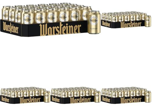 Warsteiner Premium Pilsener 24 x 0.33 L Bier Dose, Einweg, Dosenbier (Packung mit 5)