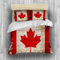 PUOJIEAT Bettwäsche 135x200 Kanada-Flagge Weich Mikrofaser Bettwäsche-Sets Kanada-Flagge Bettbezug mit 1 x Kissenbezug 80x80 cm 3D Bettzeug Set q10212