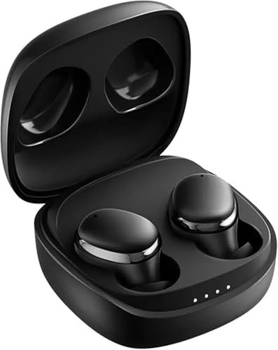 h24z E30 Kabellose Bluetooth 5.3 mit 50H Deep Bass In-Ear-Kopfhörer – Ohrhörer mit aktiver Geräuschunterdrückung, 4 ENC-Mikrofonen & IPX5-wasserdichte Kopfhörerr – (Schwarz)