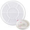 Bieiyhe Silikonform Tablett Rund 17.2cm, Gießform Teller, Dekoteller, Untersetzer, Silicone Mold Tray, Mould Mit Rillen, Epoxidharz Formen