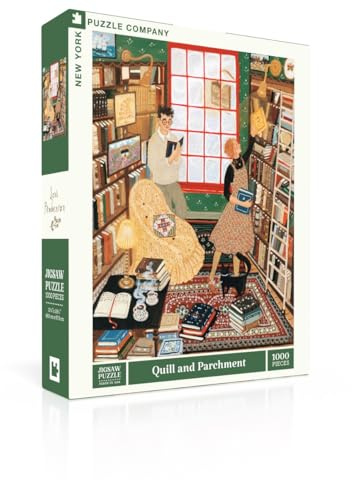 New York Puzzle Company - Loré Pemberton Quill and Parchment - 1000 Piece Jigsaw Puzzle for Adults by Loré Pemberton