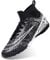 DimaiGlobal Fußballschuhe Herren High Top Kunstrasen Hallen Fußballschuhe Professionelle Fussballschuhe Jugendliche Athletics Trainingsschuhe Outdoor Sportschuhe Fußball Stiefel44EU Schwarz-TF