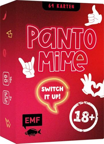 Kartenspiel: Pantomime – Switch it up! – Ü18. Rollentausch: Wer darstellt, muss auch raten! – Der Spieleklassiker mit spicy Challenges – ab 18 Jahren