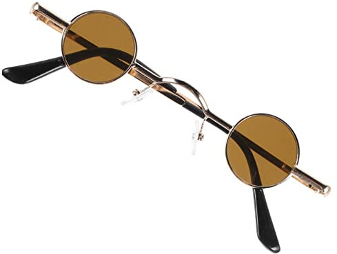 FRCOLOR Mini-retro-brille Männer Runden Rahmen Für Trendy Überdimensioniert Gläser Party Vintage Brillen Runde Brille Hip-hop-brille Brille Anziehen Stk