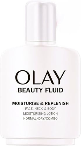 Olay - Beauty Fluid Feuchtigkeitslotion für Gesicht und Körper - 100 ML (Packung mit 5)