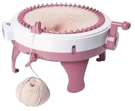 iFCOW Strickmaschine 48 Nadeln Weben Rundwebstuhl mit Reihenzähler Häkelstrickmaschine für Erwachsene Socken DIY Strickschal Hüte Schals Handschuhe