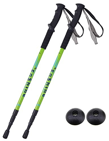 2 X Hikehobby® Antishock With Handle Trekking Walking Hiking Stick Pole