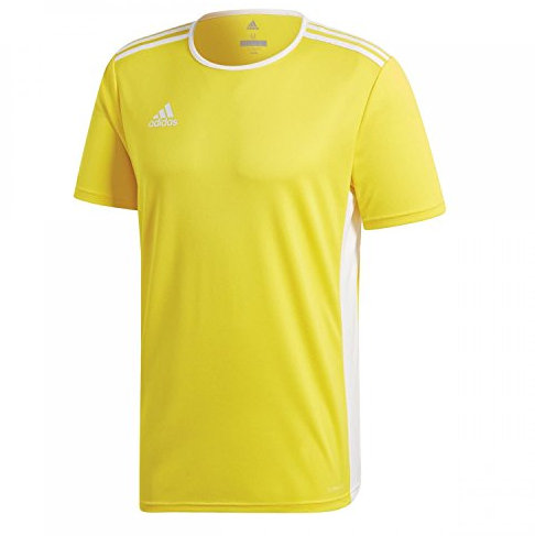 adidas Men's Entrada 18 Jsy T shirt, Yellow/White, XXL UK