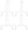 Tincogo (4 pack) 4 Inch White Iron Small Plate Stand Holder, Picture Easel, Display Stand For Cookie, Photo,Placecard or at Weddings, Birthday Party