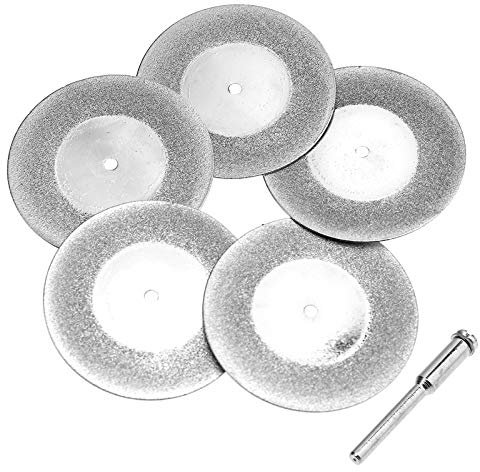 OTOTEC 5x Diamond Cutting Discs Drill Bit Wheel Cut Off Stone Jade Glass Metal Rotary Tool