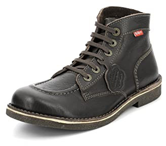 Kickers Kickstoner, Zapatos de Cordones Derby Hombre, Marrón (Marron Fonce Sem Mar Perm 93), 40 EU